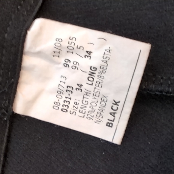 Tuffrider Front Zip Black Breeches Size 34 - Picture 4 of 7